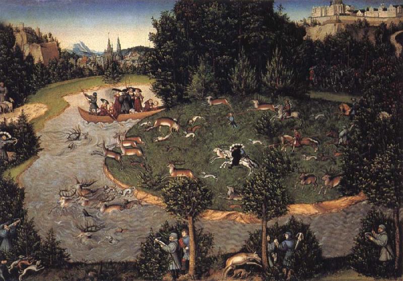 Lucas Cranach the Elder Stag hunt of Elector Frederick the Wise
